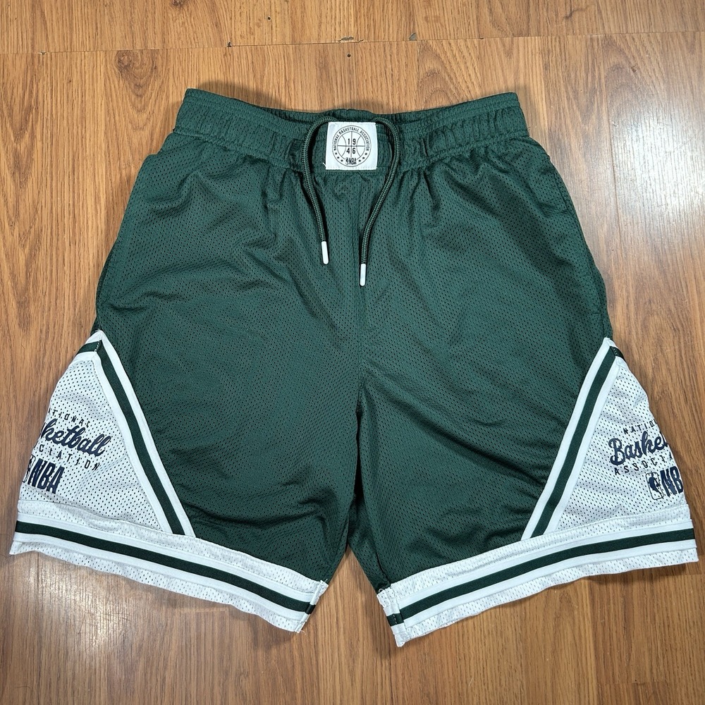 NBA Green Men's Medium Mesh Shorts